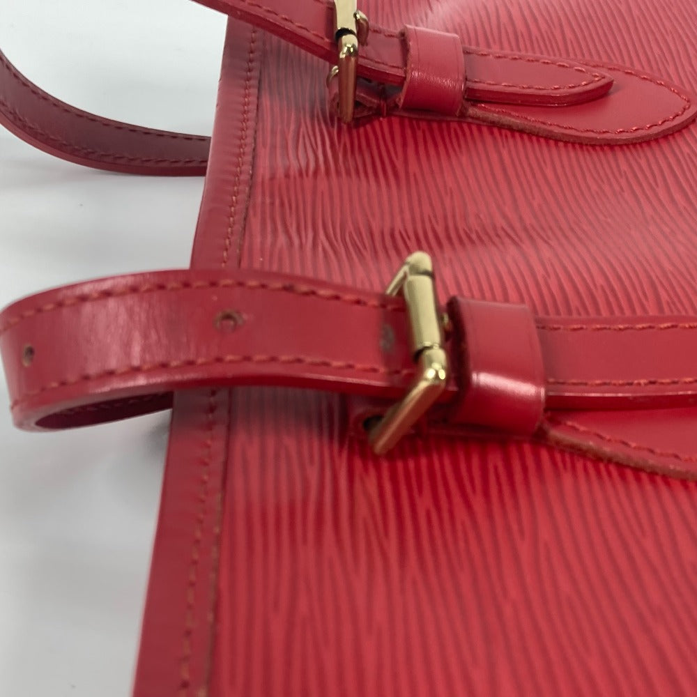 Louis Vuitton Shoulder Bag M5899 E Epi Leather Red Epi Petit Bucket Pm Women Used Authentic