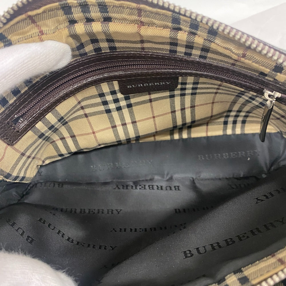 Burberry Clutch Bag Leather Brown