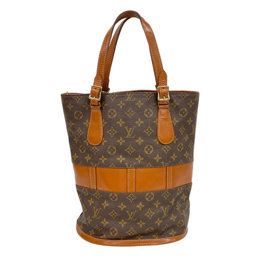 Louis Vuitton Tote Bag T42238 Leather Brown Monogram Bucket Usa