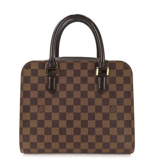 Louis Vuitton Handbag N51155 Damier, Leather Brown Triana Women Used Authentic