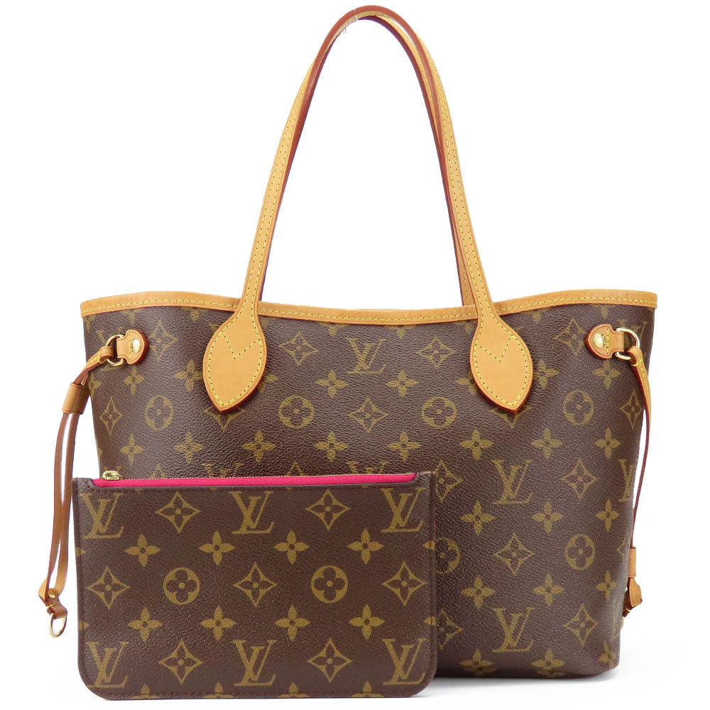 Louis Vuitton Tote Bag M41245 Monogram Brown Neverfull Pm Women Used Authentic