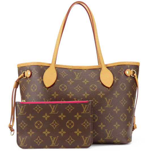 Louis Vuitton Tote Bag M41245 Monogram Brown Neverfull Pm Women Used Authentic