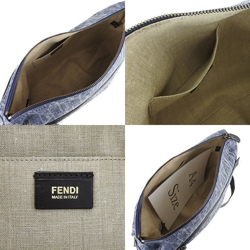 Fendi Shoulder Bag 7 Va226 Denim Blue