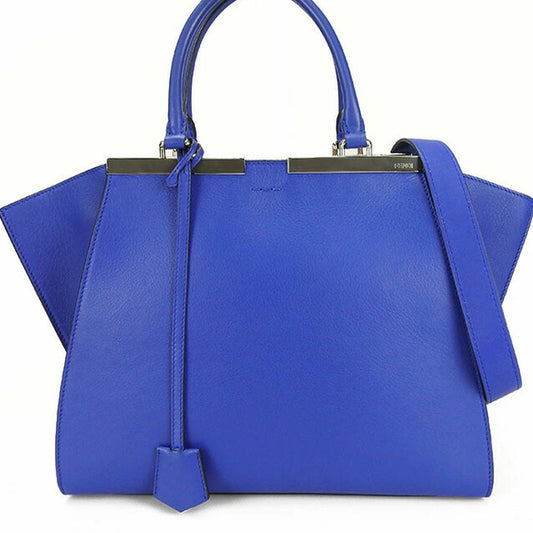 Fendi Handbag 8 Bh279 Leather Blue Type Trois Jules