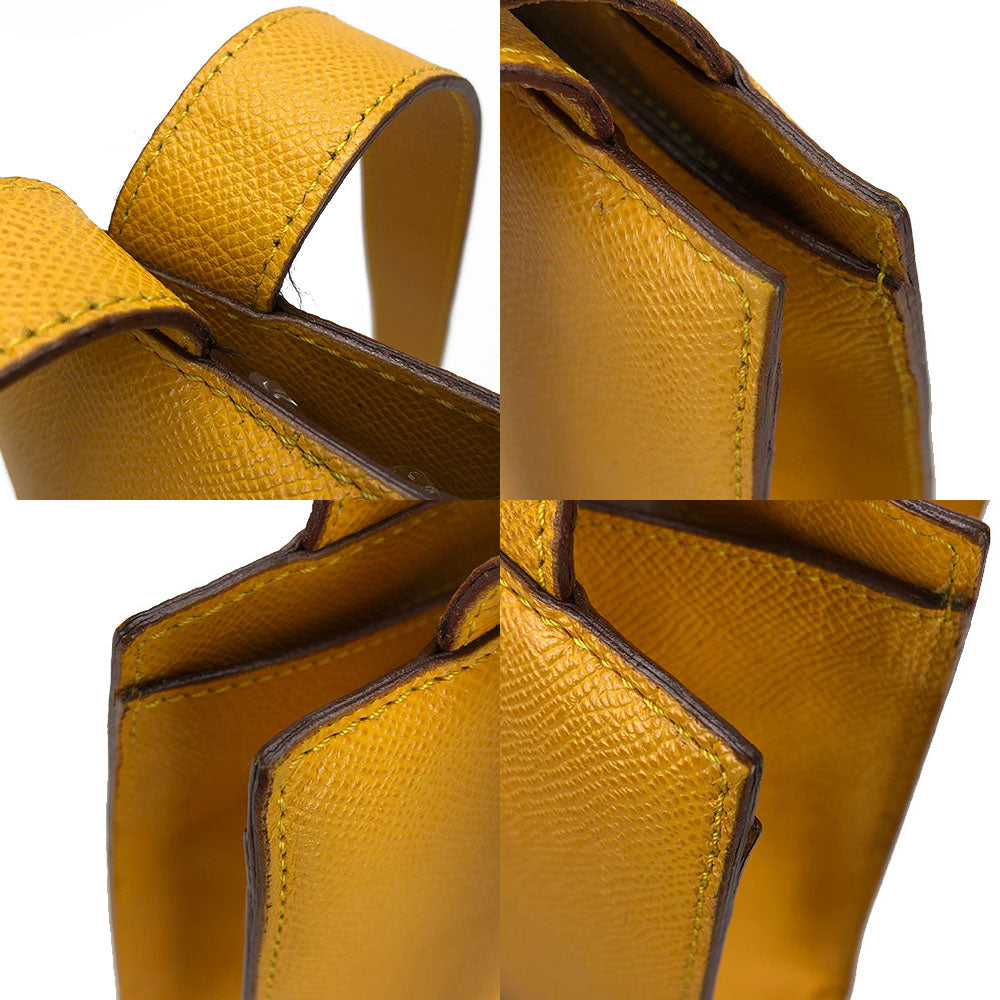 Celine Shoulder Bag Leather Yellow