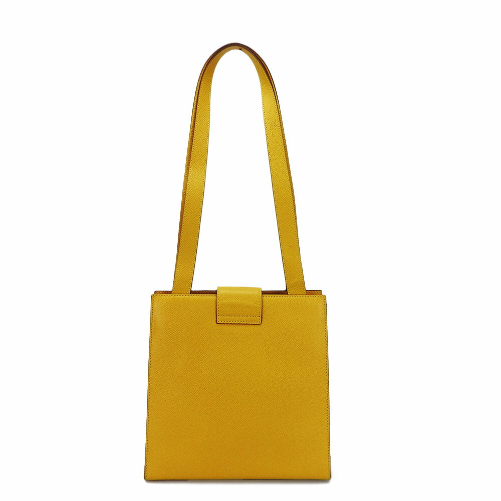 Celine Shoulder Bag Leather Yellow