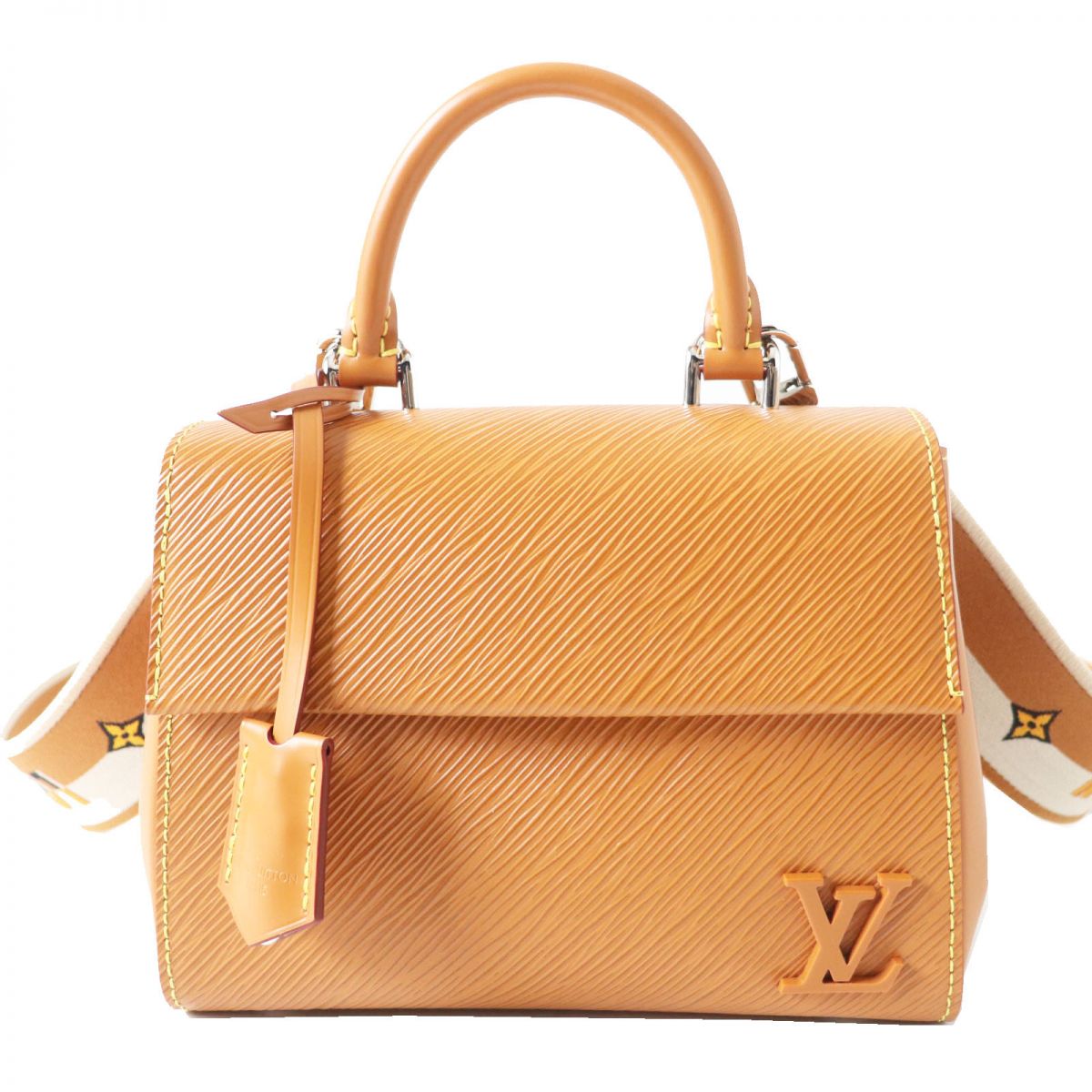 Louis Vuitton Shoulder Bag Main�F Epi Leather Golden Honey Women Used Authentic