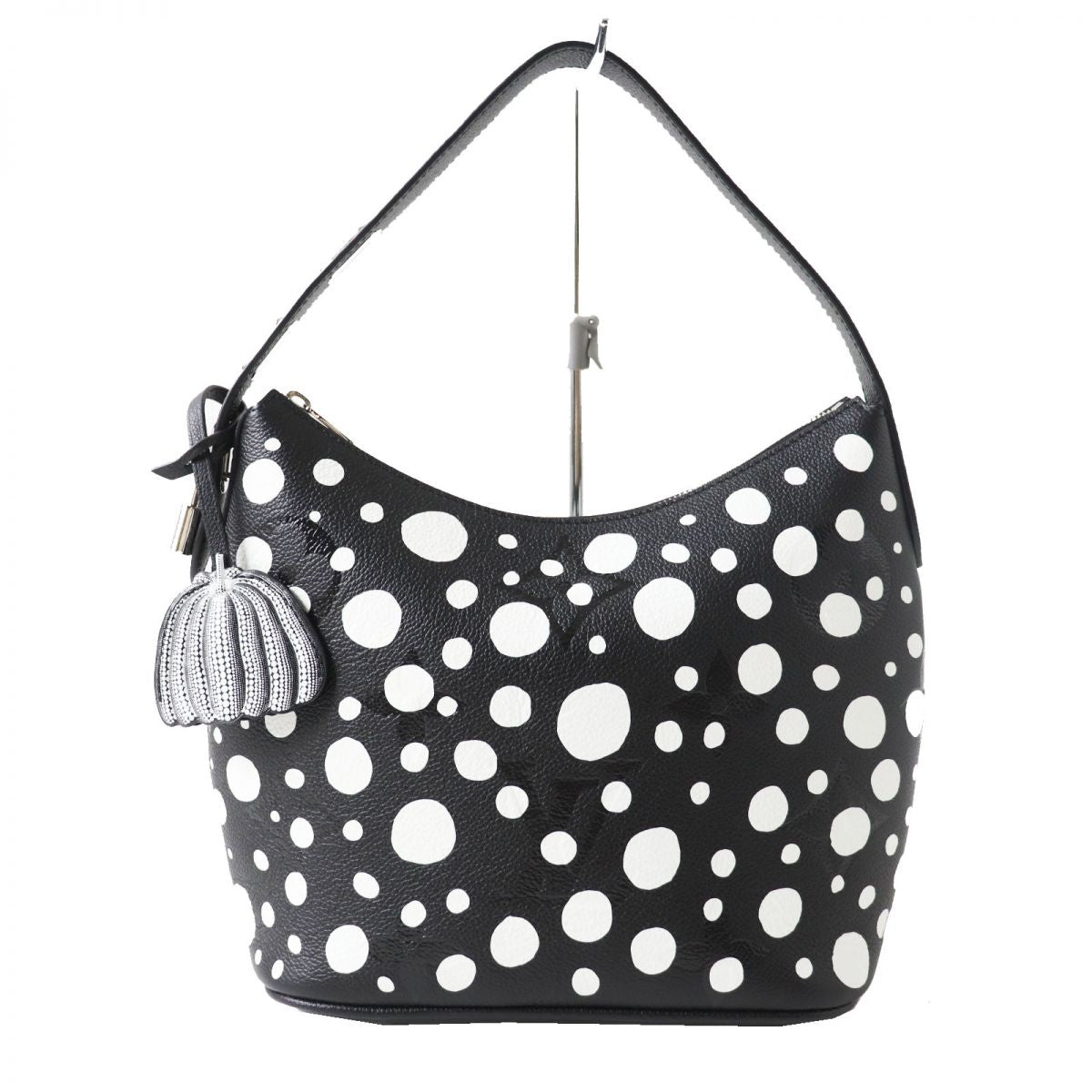 Louis Vuitton Shoulder Bag Main: Monogram Empreinte Black X White Infinity Dots Women Used Authentic