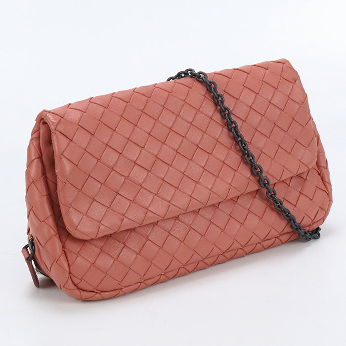 Bottegaveneta Shoulder Bag Intrecciato Chain Shoulder Bag Leather Pink Women