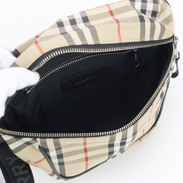 Burberry 8062945 Shoulder Bag Vintage Check Cotton/Polyester Beige Unisex