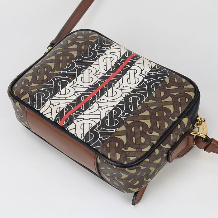 Burberry 8021485 Shoulder Bag Monogram Stripe Camera Bag Pvc, Leather Multicolor Women