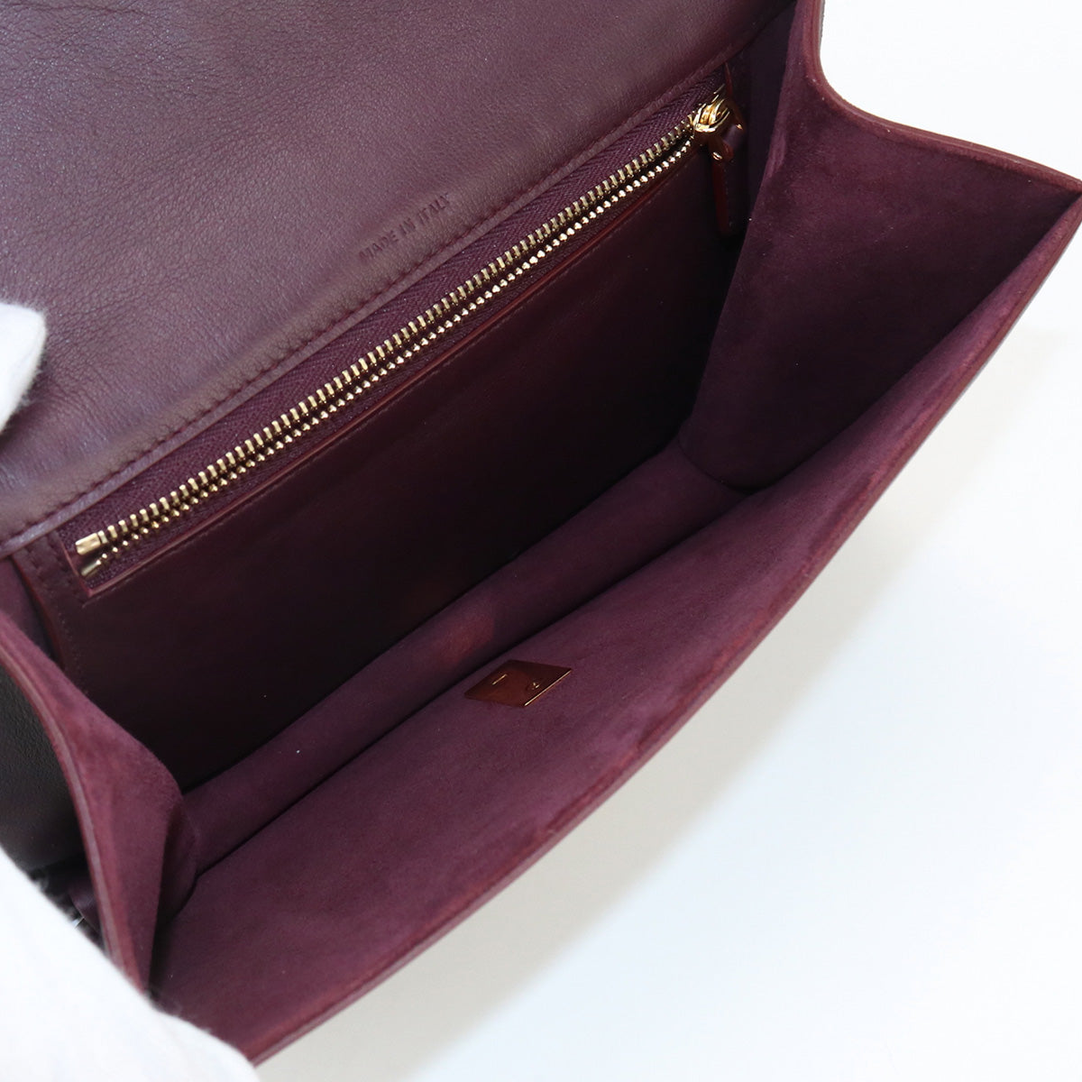 Christian Dior Shoulder Bag Diagonal Leather Purple Women