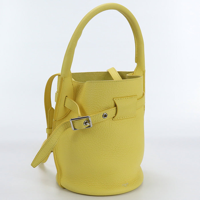 Celine 18742 3 A4 U Handbag Big Bag Nano Basket Shoulder Bag Leather Yellow Women