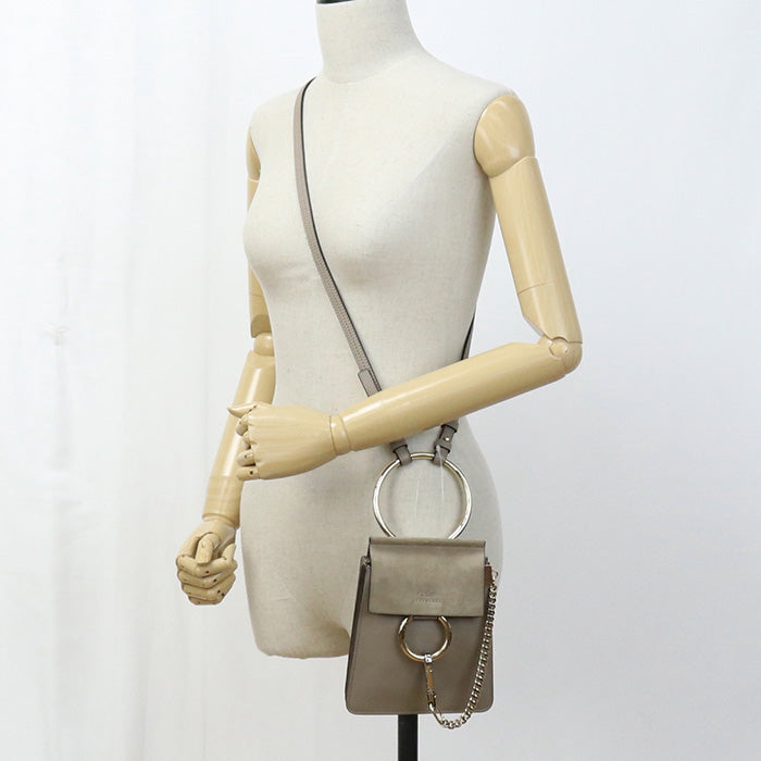 Chloe Shoulder Bag Faye Face Mall Bracelet Bag Smooth Scarf Skinx Suede Calfskin