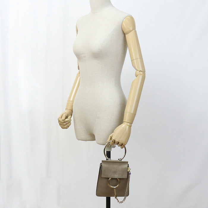 Chloe Shoulder Bag Faye Face Mall Bracelet Bag Smooth Scarf Skinx Suede Calfskin