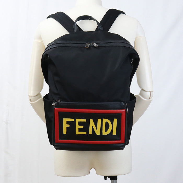 Fendi Fe79766 Bag Pack Nylon Black Mens