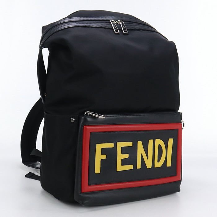 Fendi Fe79766 Bag Pack Nylon Black Mens