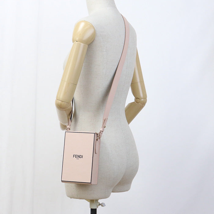 Fendi 8 Bt339 Adp6 Shoulder Bag Box Shoulder Bag Leather Pink Women