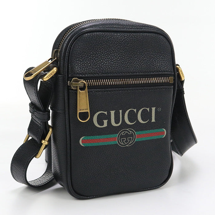 Gucci 574803 Shoulder Bag Shoulder Leather Black Unisex