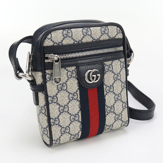 Gucci 598127 Gg Shoulder Bag Ofidia Shoulder Gg Supreme Canvas Navy Unisex