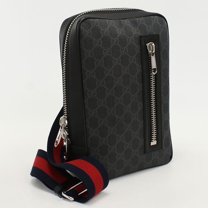 Gucci 478325 Belt Bag Gg Supreme Body Bag Black Mens