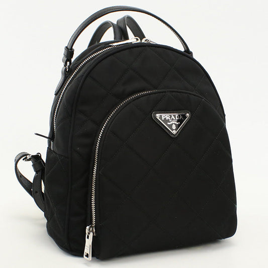 Prada Pr84745 Quilted Mini Backpack Backpack Nylon Black Women